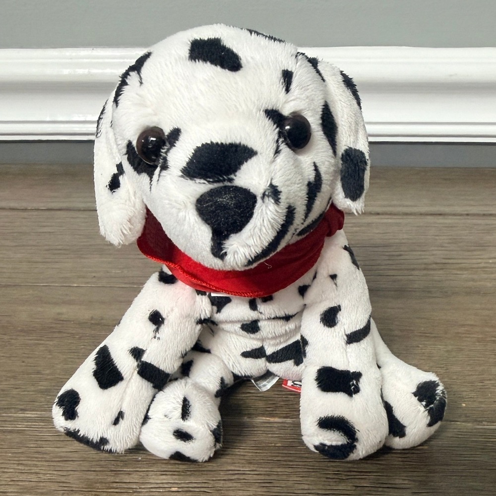 Douglas Dalmatian Puppy Plush Academy Fire Red Bandana Spotted Dog Stuffed Toy